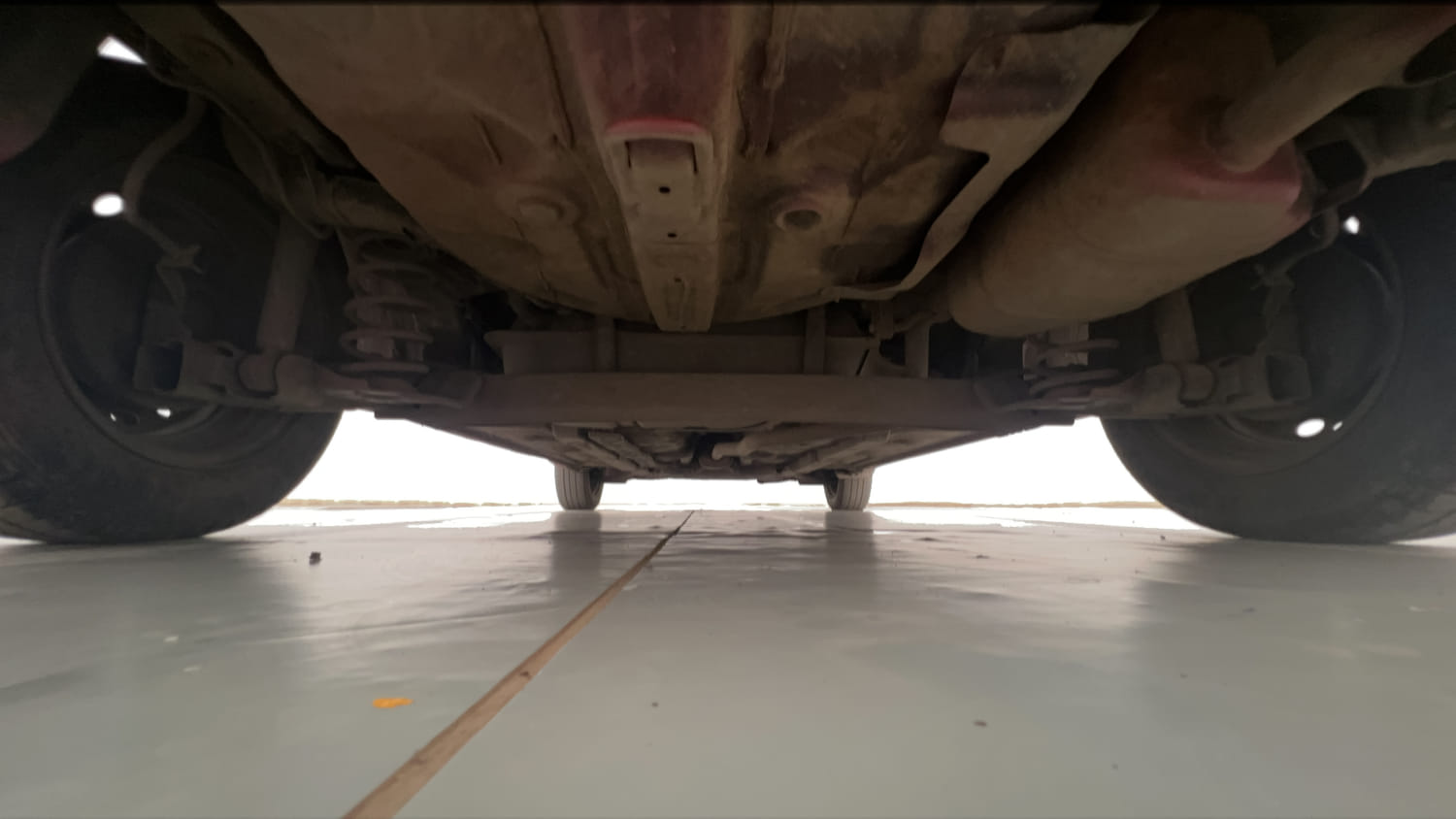 Used 2017 Hyundai Grand i10 Sportz 1.2 Kappa VTVT Petrol Manual extra REAR UNDERBODY VIEW (TAKEN FROM REAR)