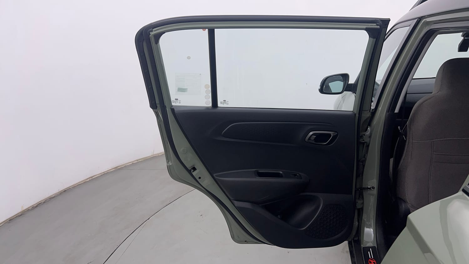 Used 2023 Hyundai Exter SX (O) Connect 1.2 AMT Petrol Automatic interior LEFT REAR DOOR OPEN VIEW