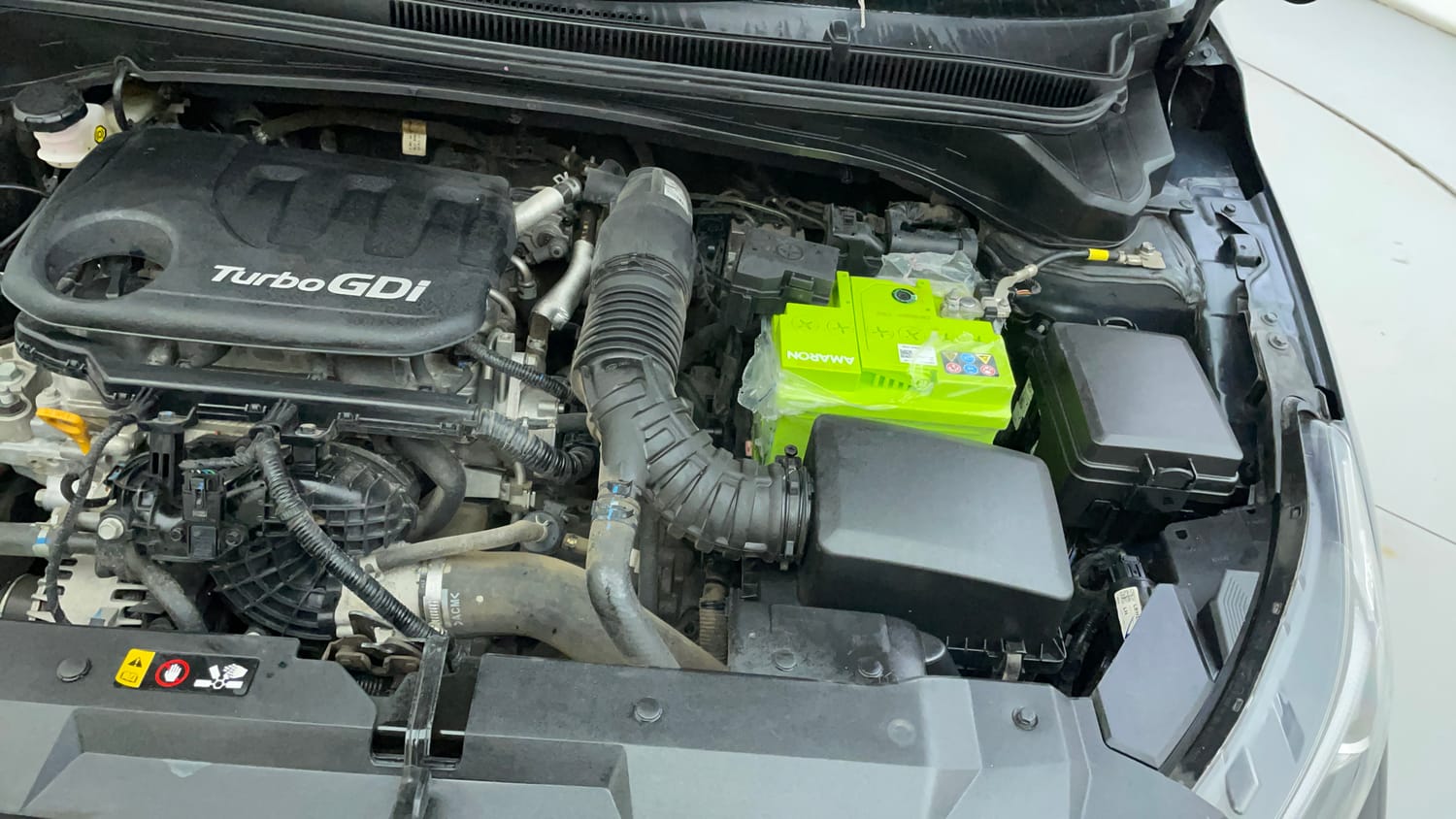 Used 2023 Hyundai i20 Asta (O) 1.0 Turbo DCT Petrol Automatic engine ENGINE LEFT SIDE VIEW