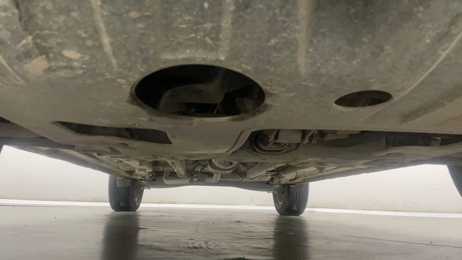 Used 2023 Hyundai Creta SX 1.5 Petrol Petrol Manual extra FRONT LEFT UNDERBODY VIEW
