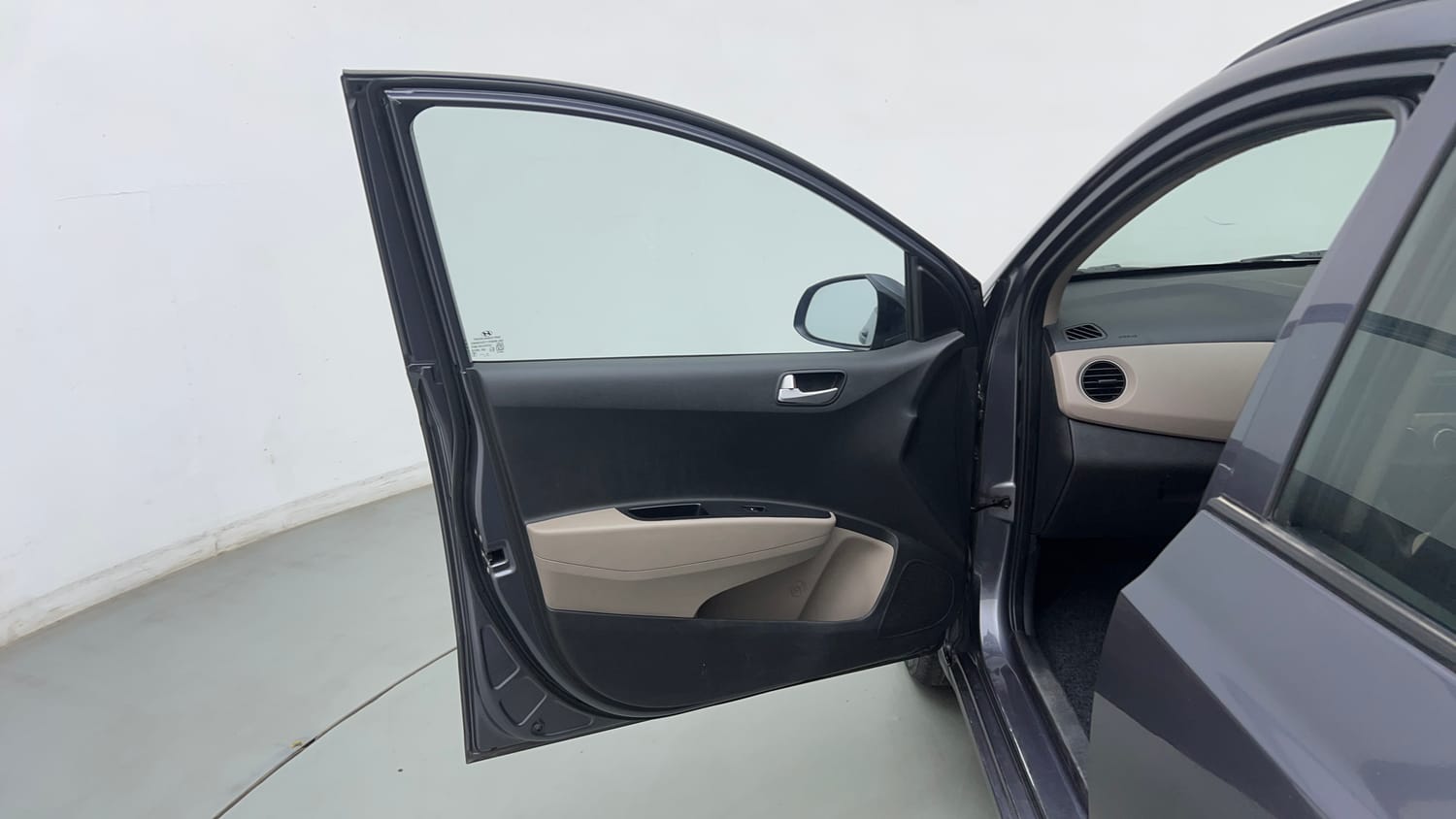Used 2018 Hyundai Grand i10 Sportz AT 1.2 Kappa VTVT Petrol Automatic interior LEFT FRONT DOOR OPEN VIEW