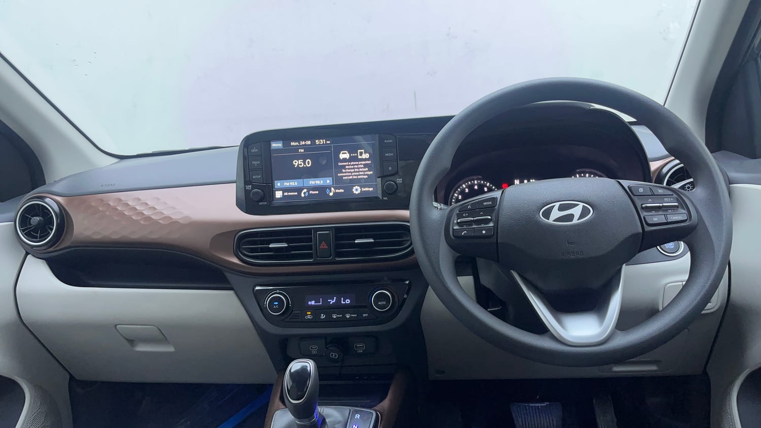 Used 2026 Hyundai Aura SX Plus 1.2 AMT Petrol Petrol Automatic interior DASHBOARD VIEW