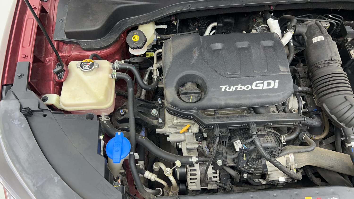 Used 2024 Kia Sonet GTX Plus 1.0 Turbo Petrol DCT Dual Tone Petrol Automatic engine ENGINE RIGHT SIDE VIEW
