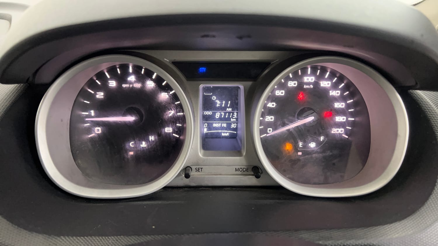 Used 2016 Tata Tiago Revotron XZ Petrol Manual interior CLUSTERMETER VIEW