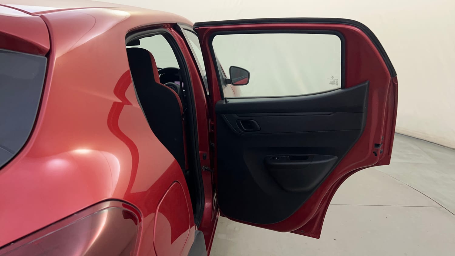 Used 2020 Renault Kwid RXT 1.0 AMT Opt Petrol Automatic interior RIGHT REAR DOOR OPEN VIEW