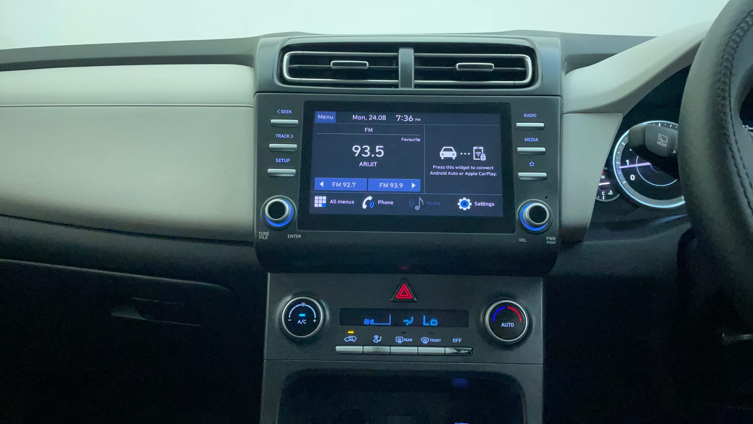 Used 2022 Hyundai Creta S 1.5 Petrol Petrol Manual interior MUSIC SYSTEM & AC CONTROL VIEW