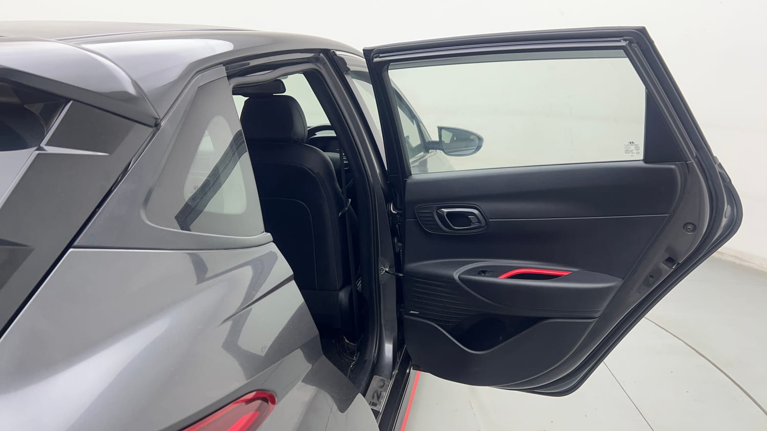 Used 2022 Hyundai i20 N Line N8 1.0 Turbo DCT Petrol Automatic interior RIGHT REAR DOOR OPEN VIEW
