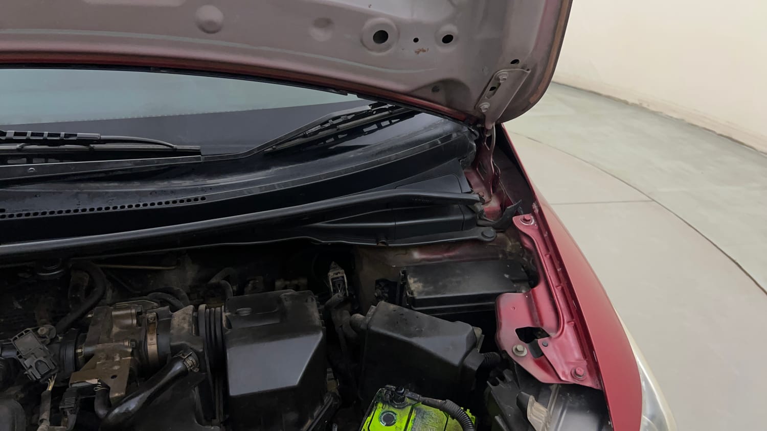 Used 2018 Honda Jazz V Petrol Petrol Manual engine ENGINE LEFT SIDE HINGE & APRON VIEW