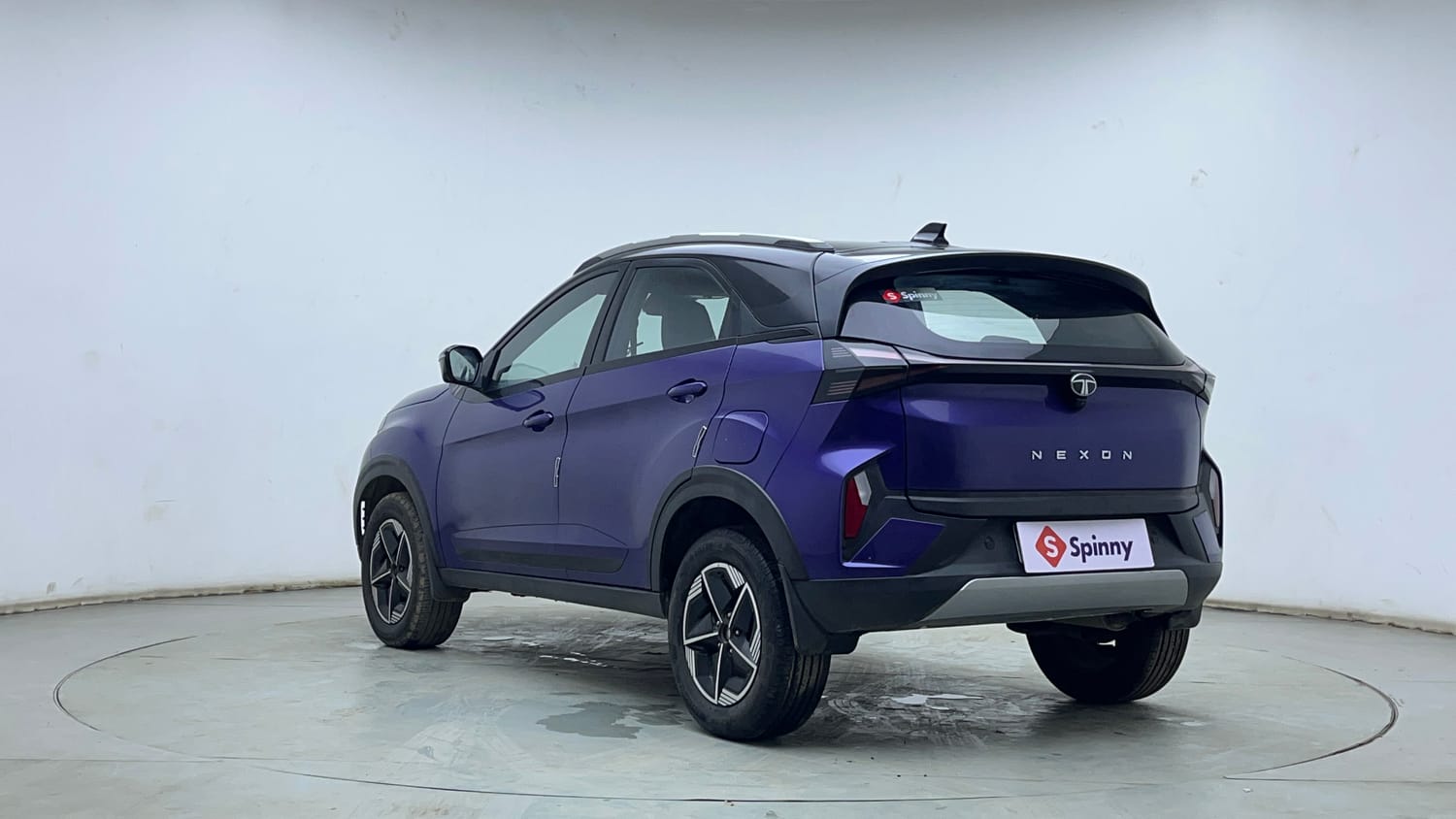 Used 2024 Tata Nexon Fearless Plus S Purple 1.2 Revotron Petrol 7DCA Dual Tone Petrol Automatic exterior LEFT REAR CORNER VIEW