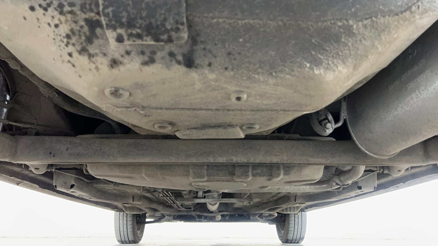 Used 2016 Tata Tiago Revotron XZ Petrol Manual extra REAR UNDERBODY VIEW (TAKEN FROM REAR)