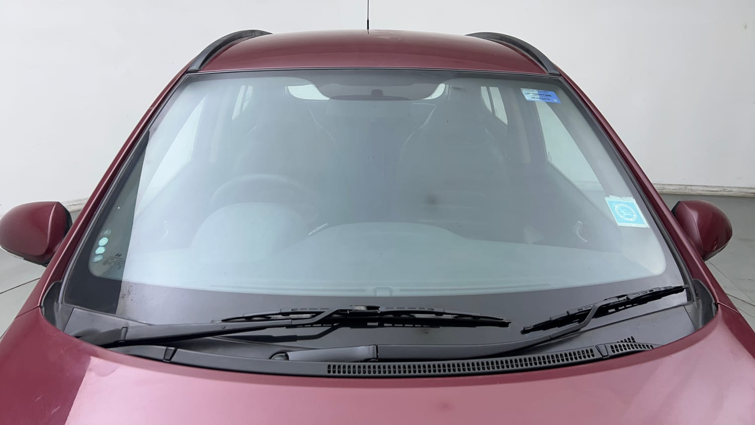 Used 2015 Hyundai Grand i10 Sportz 1.2 Kappa VTVT Petrol Manual exterior FRONT WINDSHIELD VIEW