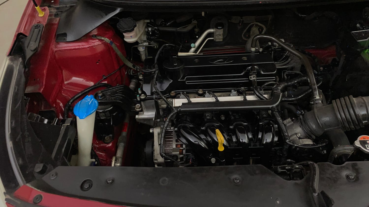 Used 2017 Hyundai Elite i20 Magna 1.2 Petrol Manual engine ENGINE RIGHT SIDE VIEW