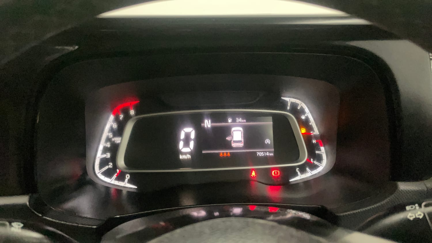 Used 2023 Kia Sonet HTX 1.0 iMT Petrol Manual interior CLUSTERMETER VIEW