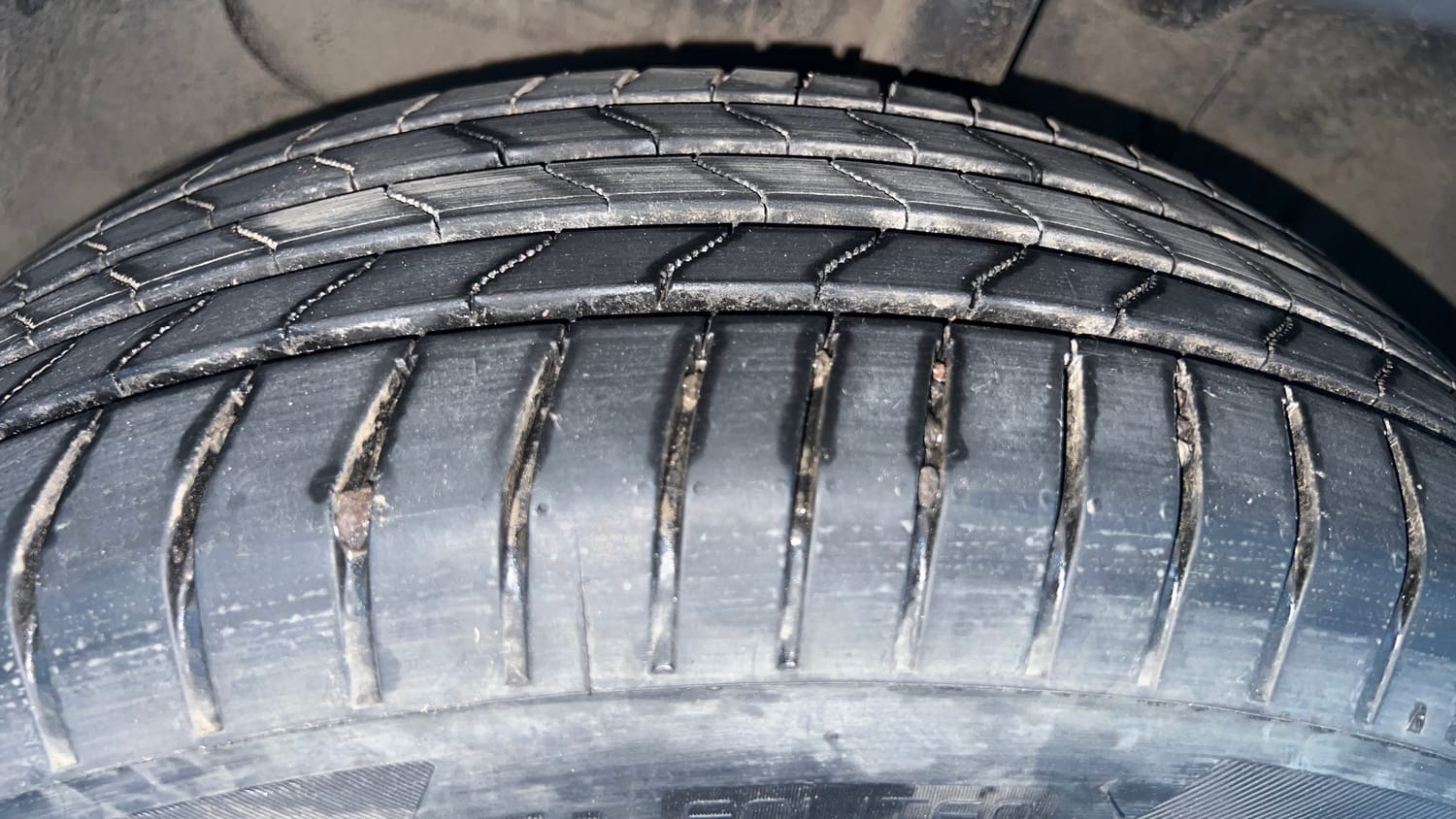 Used 2021 Hyundai Creta EX 1.5 Diesel Diesel Manual tyres LEFT FRONT TYRE TREAD VIEW