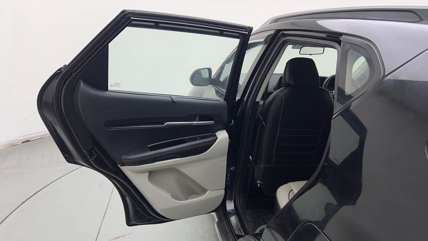 Used 2023 Kia Sonet Aurochs Edition 1.0 Petrol 7DCT Petrol Automatic interior LEFT REAR DOOR OPEN VIEW