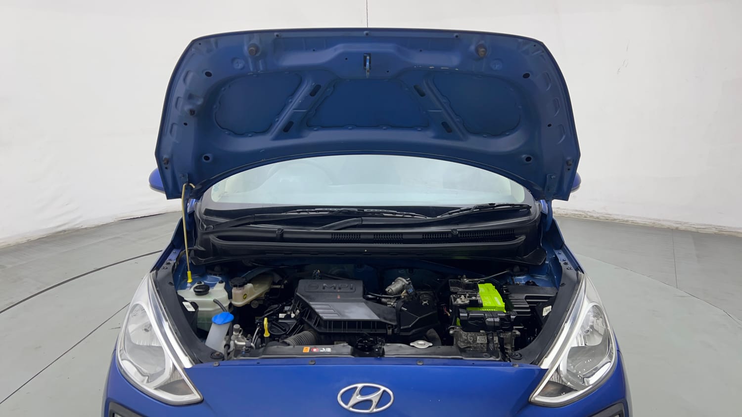 Used 2020 Hyundai Santro Sportz AMT Petrol Automatic engine ENGINE & BONNET OPEN FRONT VIEW