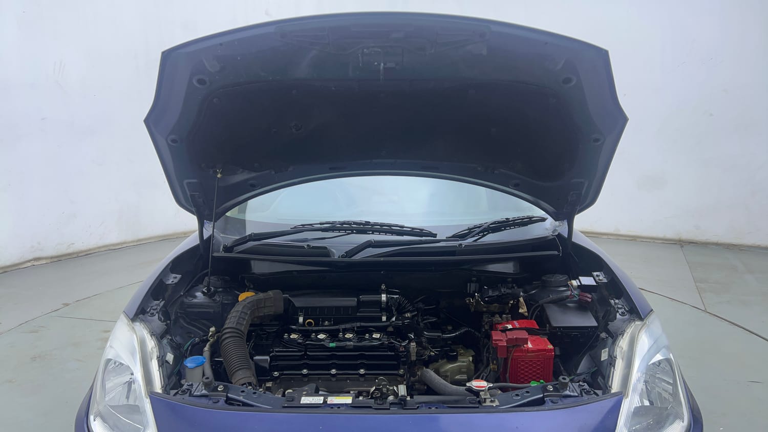 Used 2018 Maruti Suzuki Dzire ZXi AMT Petrol Automatic engine ENGINE & BONNET OPEN FRONT VIEW