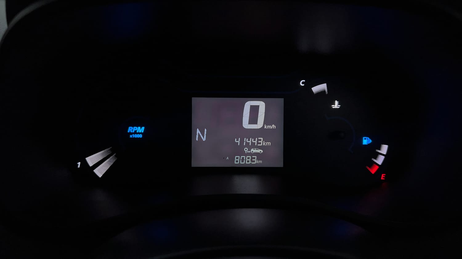 Used 2020 Renault Kwid RXT 1.0 AMT Opt Petrol Automatic interior CLUSTERMETER VIEW