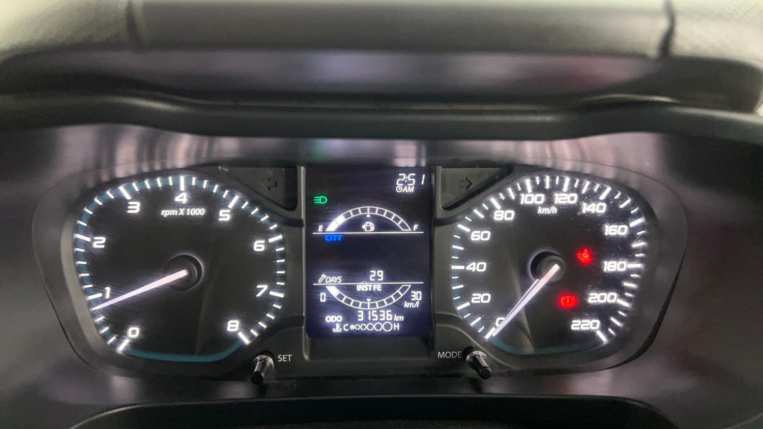 Used 2023 Tata Altroz XZ Diesel Diesel Manual interior CLUSTERMETER VIEW