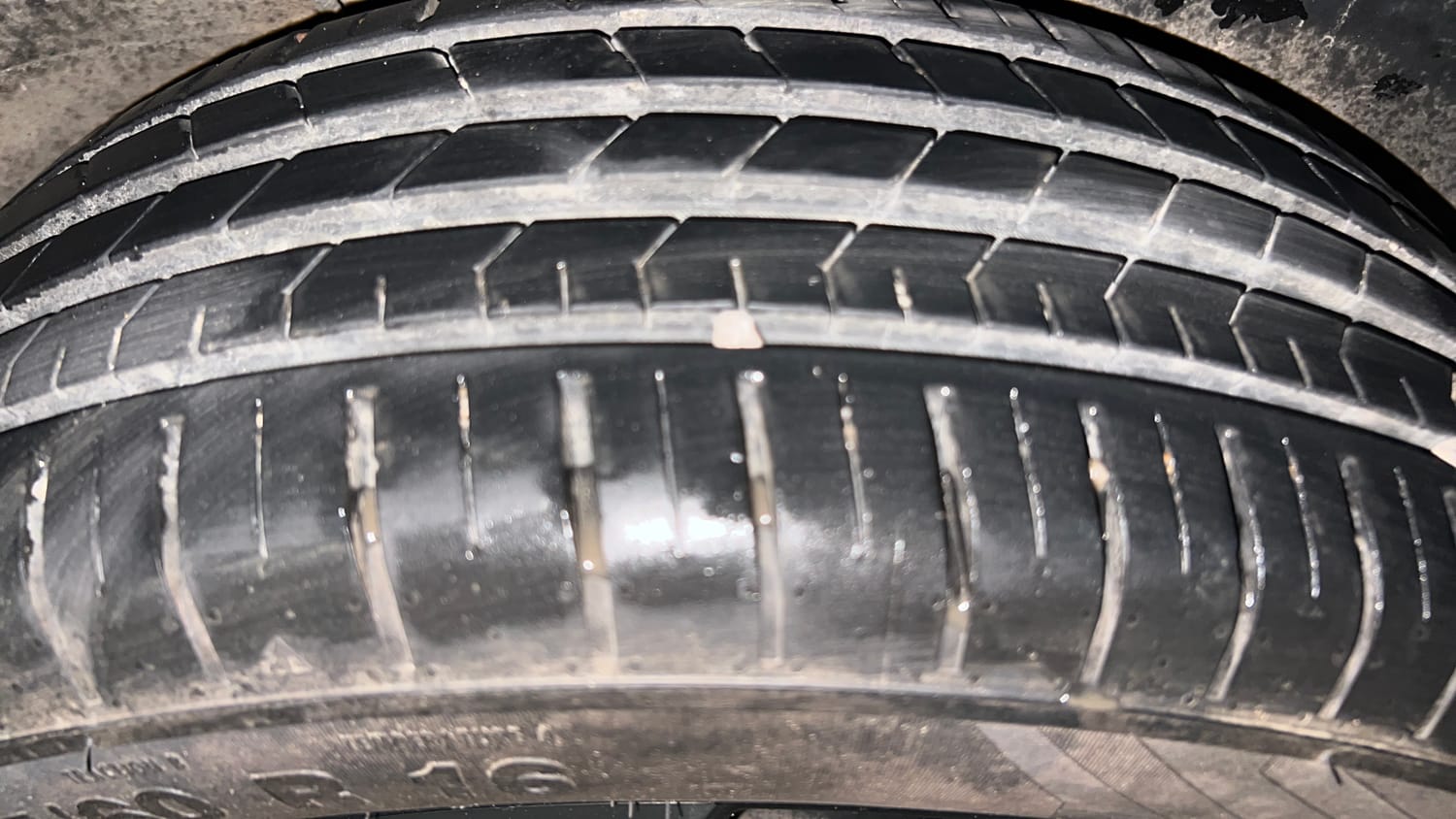 Used 2022 Tata Punch Kaziranga Creative AMT Petrol Automatic tyres LEFT REAR TYRE TREAD VIEW