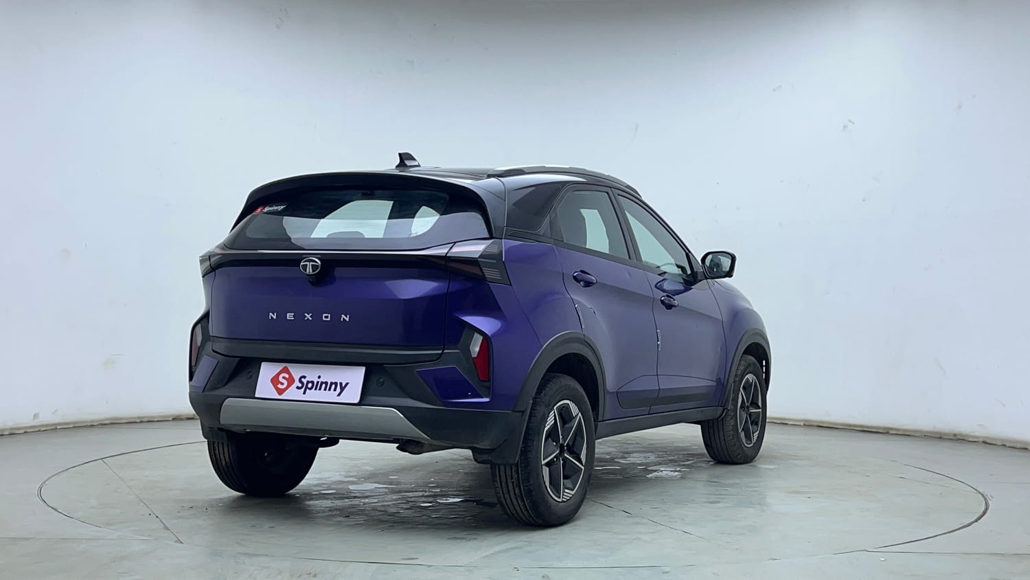 Used 2024 Tata Nexon Fearless Plus S Purple 1.2 Revotron Petrol 7DCA Dual Tone Petrol Automatic exterior RIGHT REAR CORNER VIEW