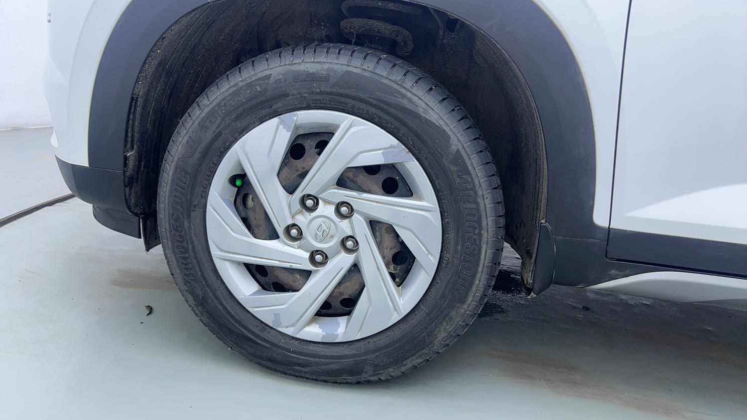Used 2021 Hyundai Creta EX 1.5 Diesel Diesel Manual tyres LEFT FRONT TYRE RIM VIEW