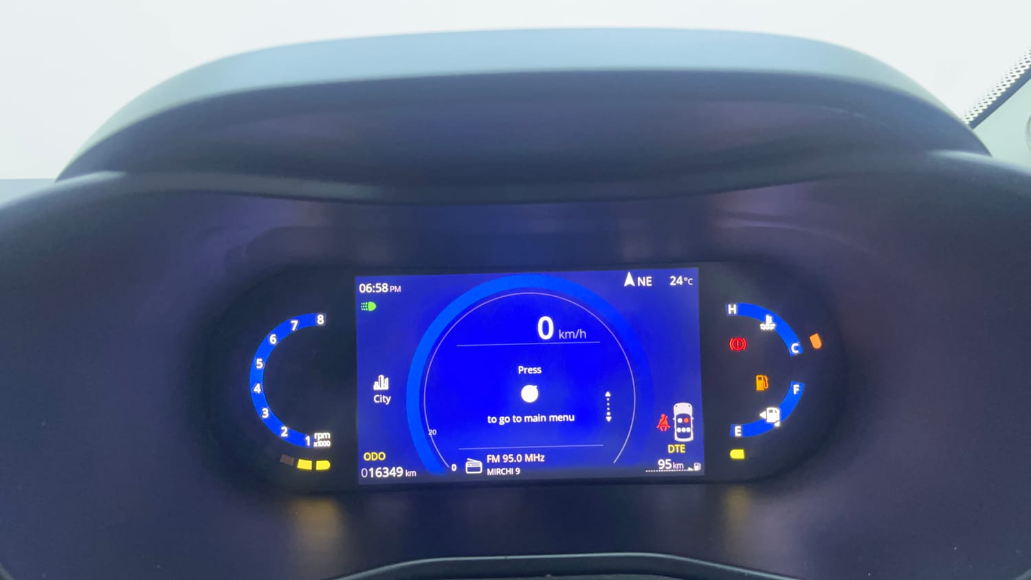 Used 2024 Tata Nexon Creative Plus S 1.5 Revotorq Diesel 6MT Diesel Manual interior CLUSTERMETER VIEW