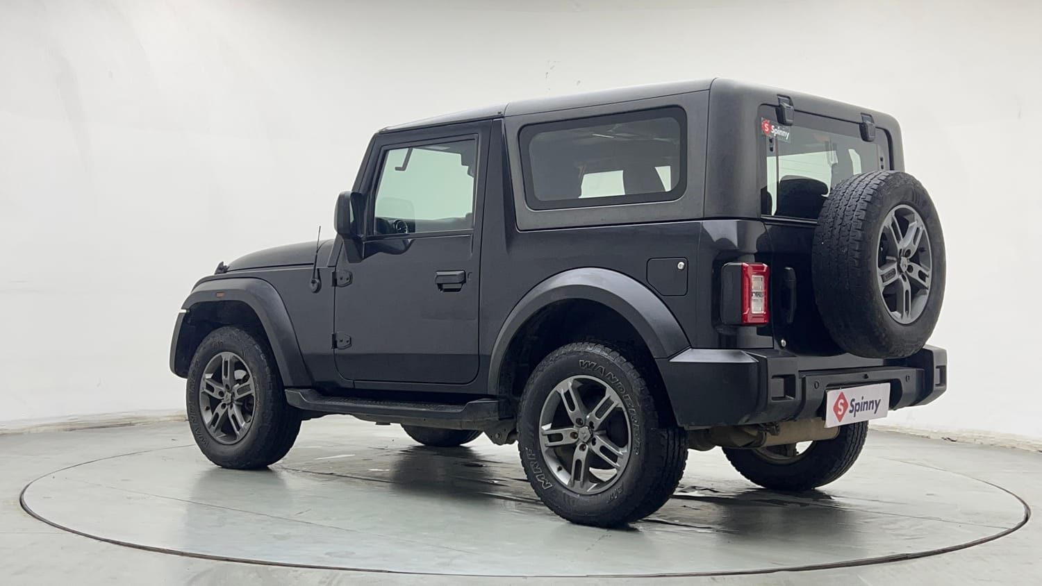 Used 2023 mahindra Thar LX Hard Top Petrol AT 4WD Petrol Automatic exterior LEFT REAR CORNER VIEW