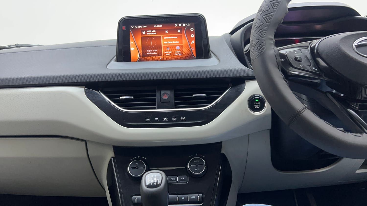 Used 2021 Tata Nexon XZ Plus Petrol Manual interior MUSIC SYSTEM & AC CONTROL VIEW