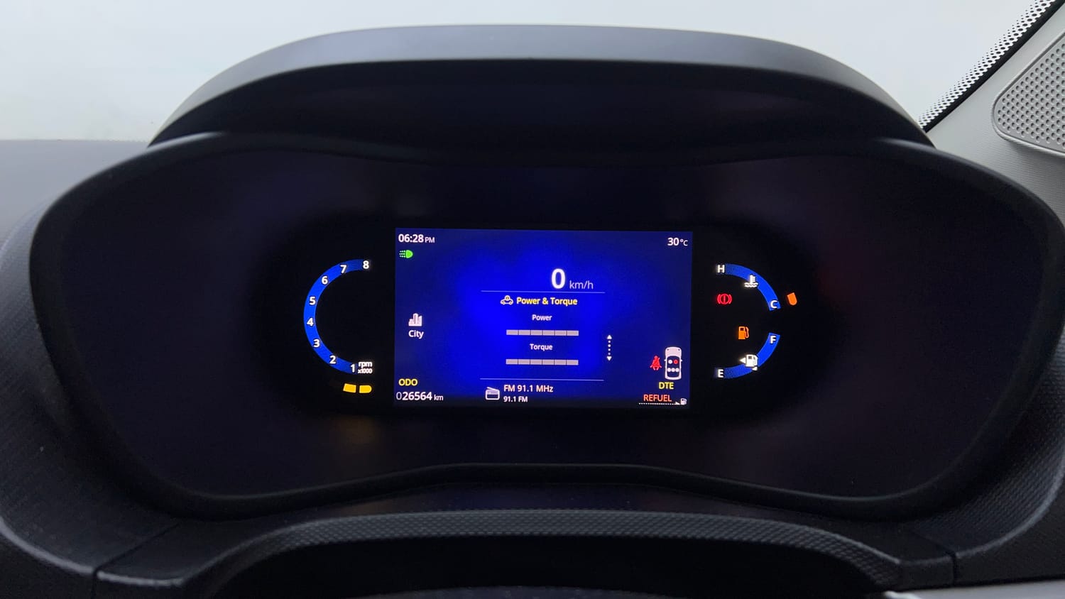 Used 2023 Tata Nexon Creative Plus 1.2 Revotron Petrol 6MT Petrol Manual interior CLUSTERMETER VIEW