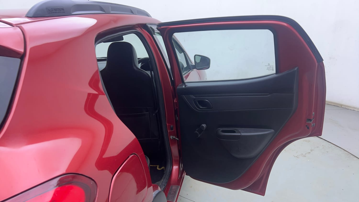 Used 2017 Renault Kwid 1.0 RXT AMT Opt Petrol Automatic interior RIGHT REAR DOOR OPEN VIEW