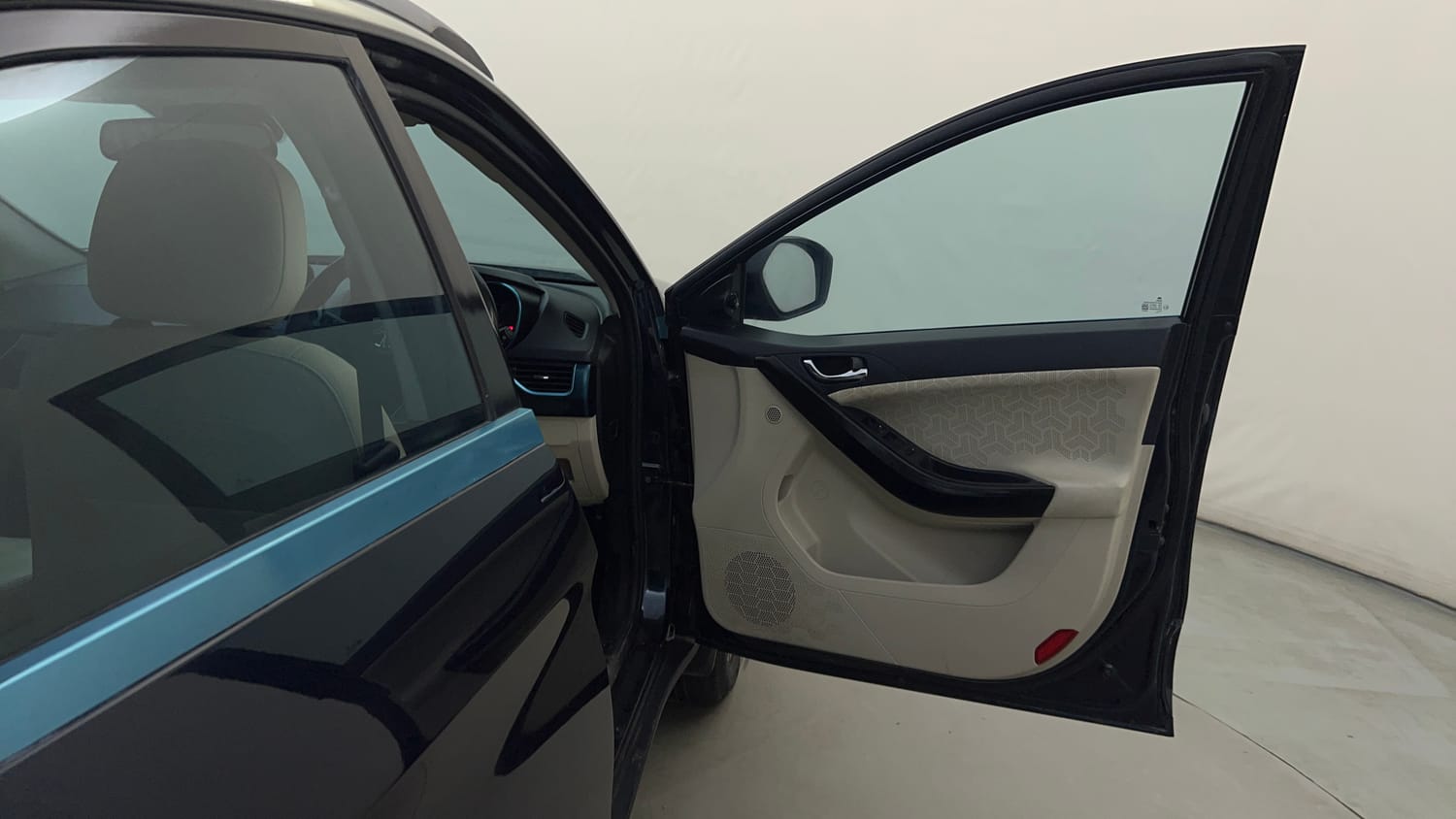 Used 2023 Tata Nexon EV XZ Plus LUX Electric Automatic interior RIGHT FRONT DOOR OPEN VIEW