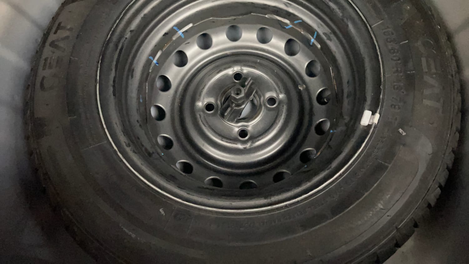 Used 2022 Hyundai Santro Sportz Petrol Manual tyres SPARE TYRE VIEW