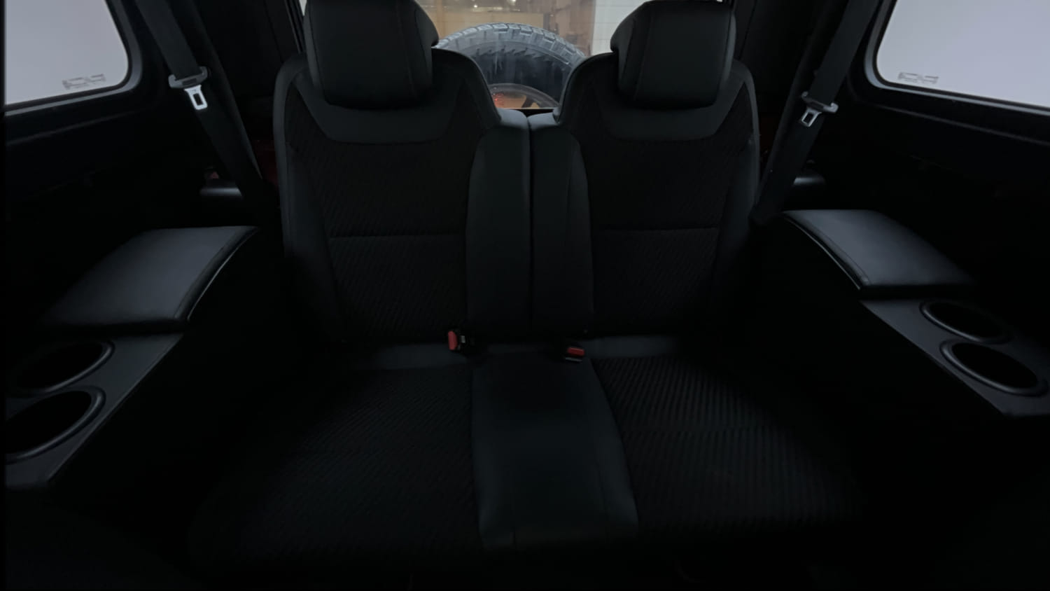Used 2024 Mahindra Thar LX Hard Top Diesel AT 4WD Diesel Automatic interior REAR SEAT CONDITION VIEW