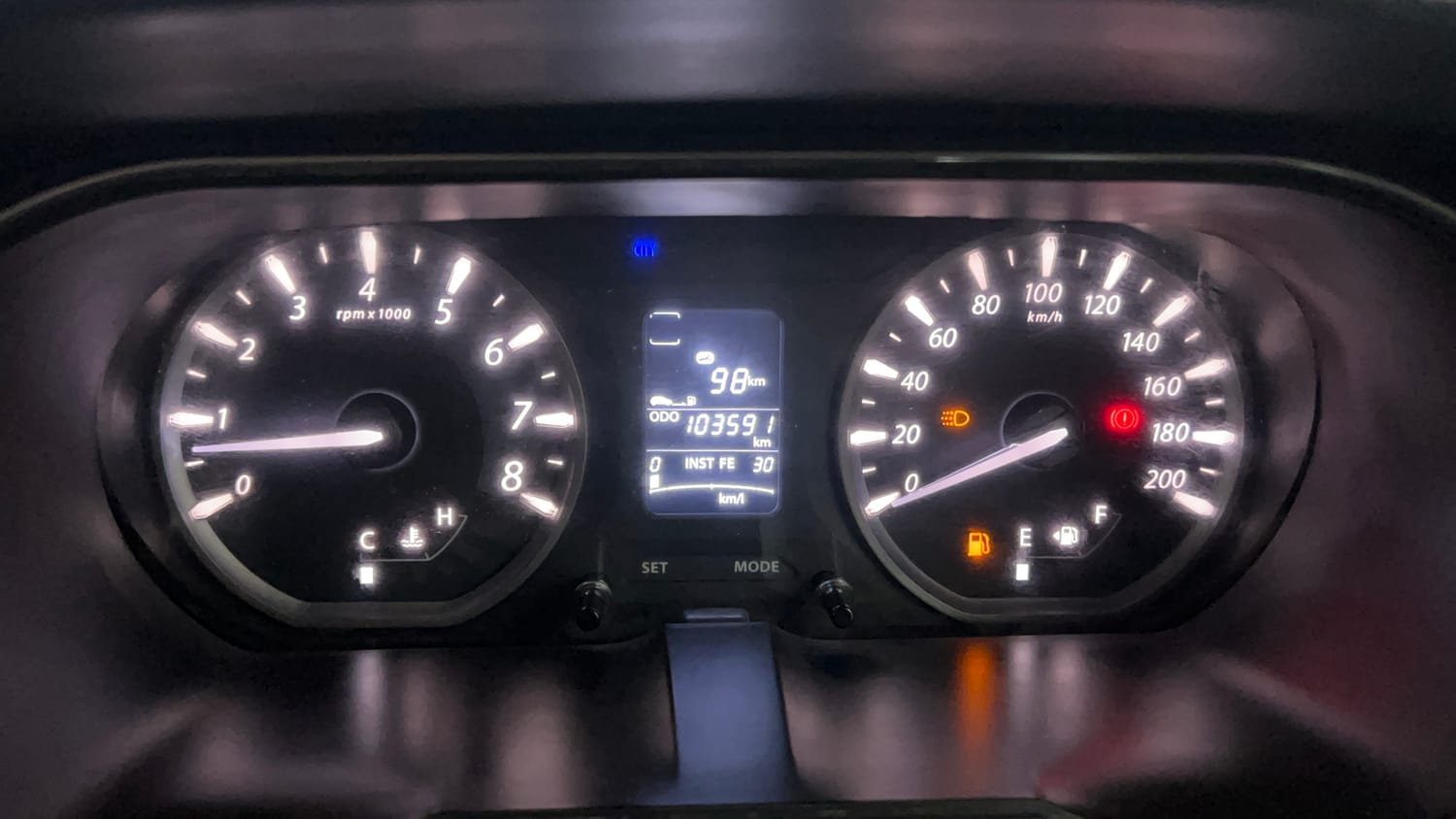 Used 2015 Tata Zest XT Petrol Petrol Manual interior CLUSTERMETER VIEW