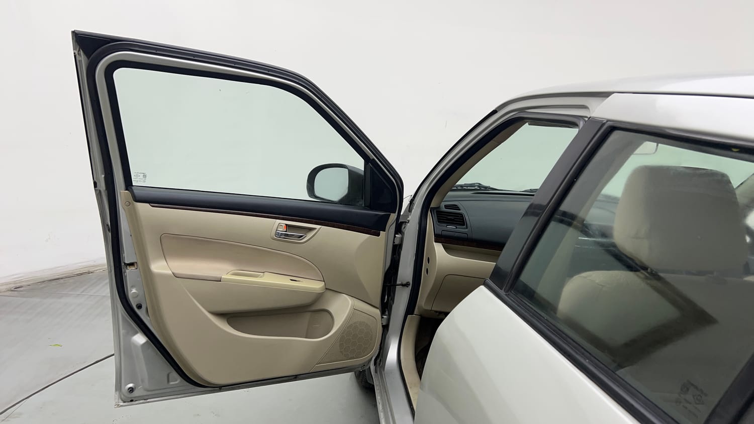 Used 2013 Maruti Suzuki Swift Dzire VXI Petrol Manual interior LEFT FRONT DOOR OPEN VIEW