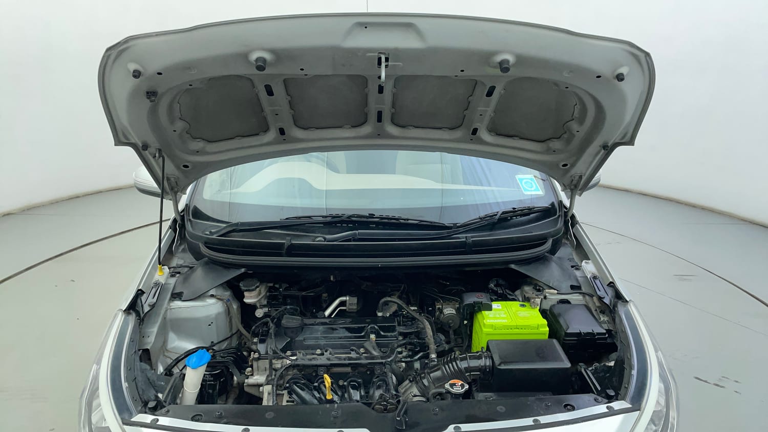 Used 2015 Hyundai Elite i20 Sportz 1.2 Petrol Manual engine ENGINE & BONNET OPEN FRONT VIEW