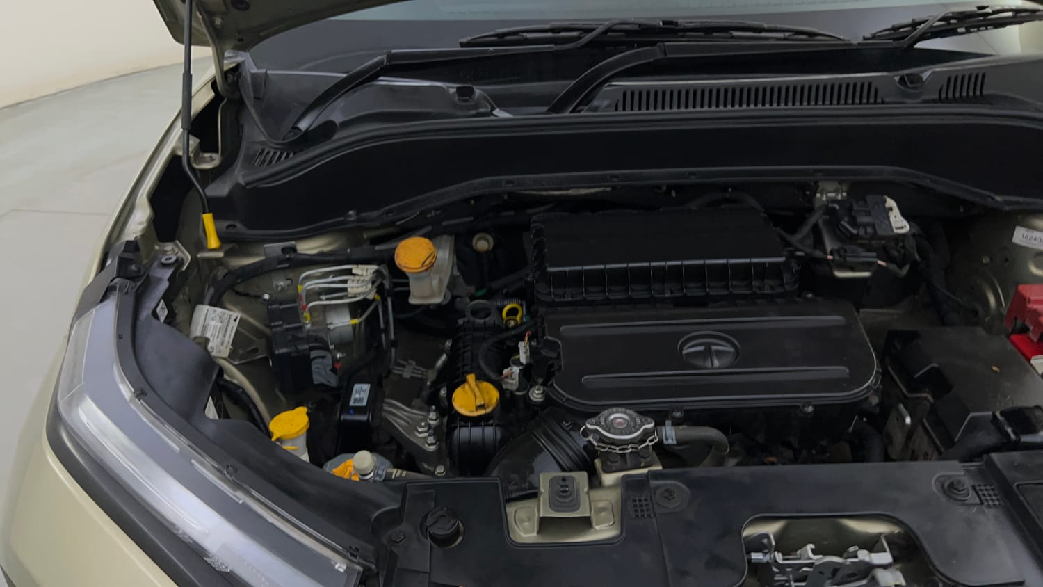 Used 2022 Tata Punch Kaziranga Creative AMT Petrol Automatic engine ENGINE RIGHT SIDE HINGE & APRON VIEW