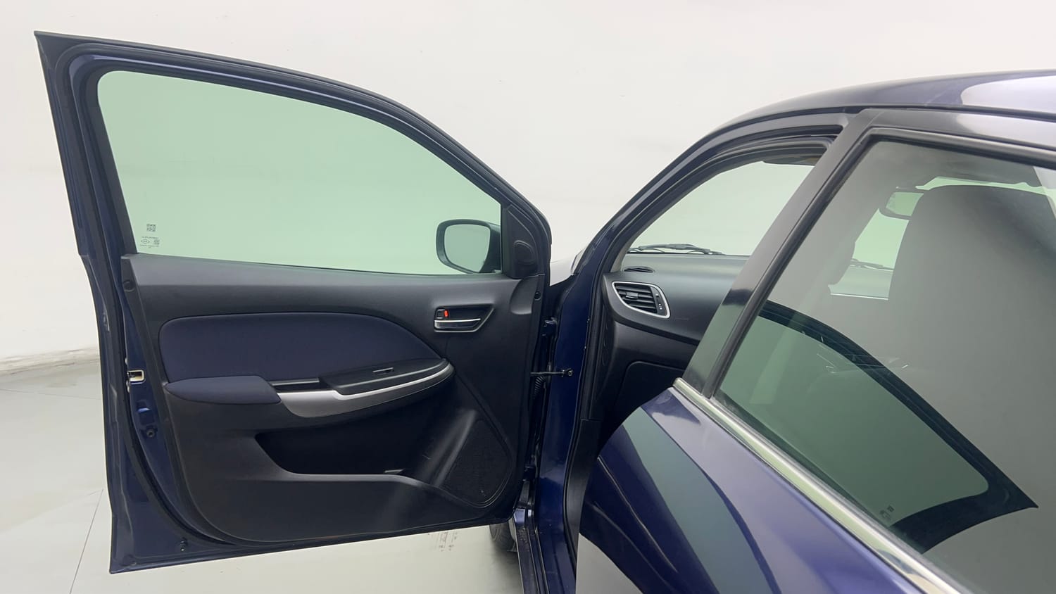 Used 2019 Toyota Glanza V CVT Petrol Automatic interior LEFT FRONT DOOR OPEN VIEW