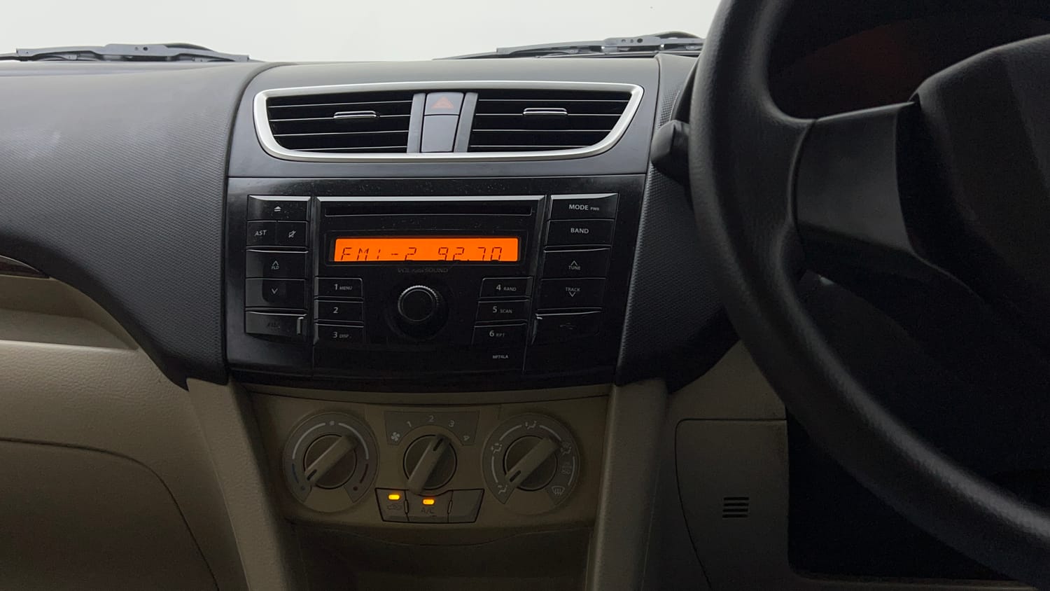 Used 2013 Maruti Suzuki Swift Dzire VXI Petrol Manual interior MUSIC SYSTEM & AC CONTROL VIEW