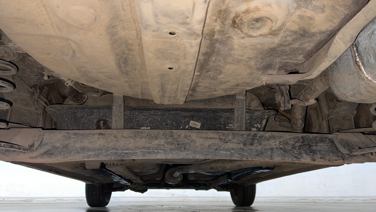 Used 2015 Hyundai Grand i10 Sportz 1.2 Kappa VTVT Petrol Manual extra REAR UNDERBODY VIEW (TAKEN FROM REAR)