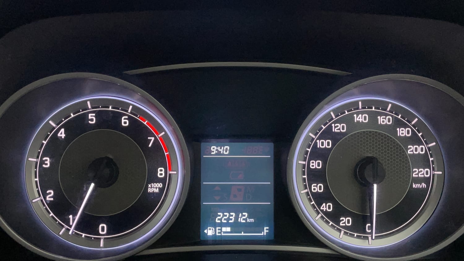 Used 2017 Maruti Suzuki Dzire VXi Petrol Manual interior CLUSTERMETER VIEW