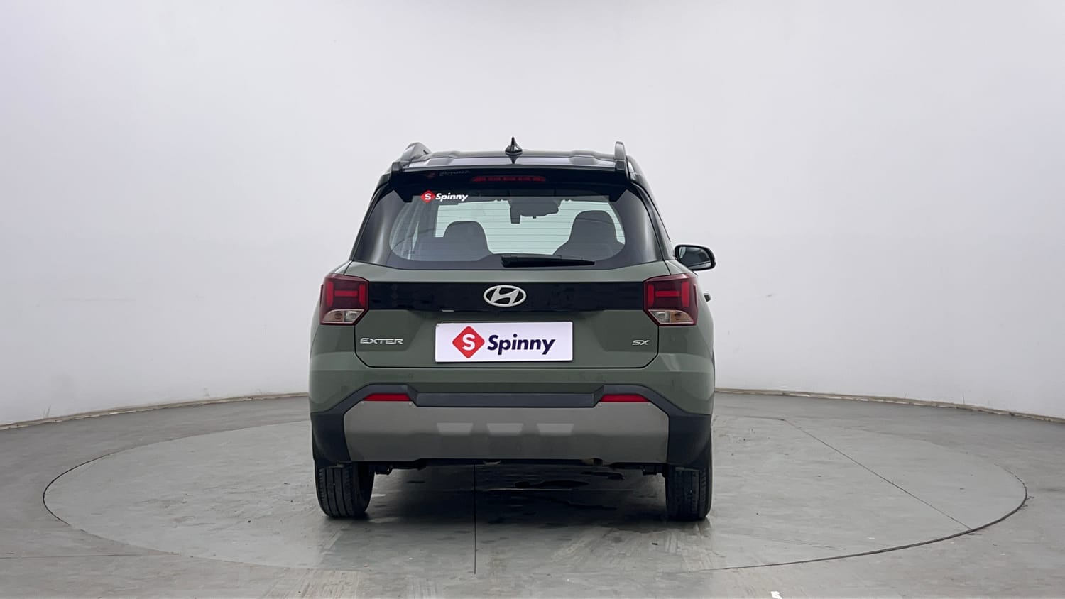 Used 2023 Hyundai Exter SX (O) Connect 1.2 AMT Petrol Automatic exterior BACK VIEW