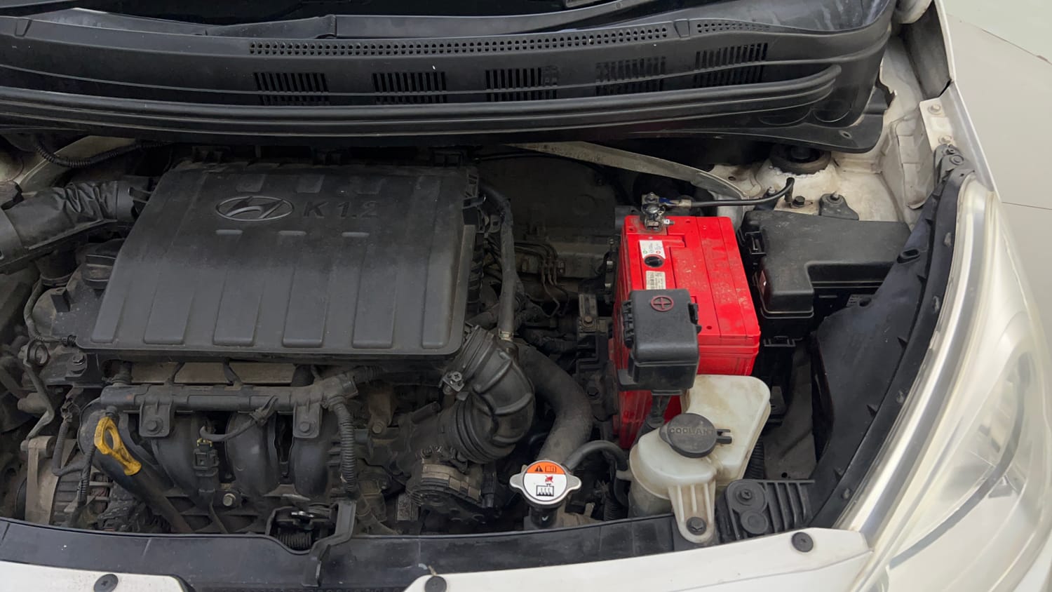 Used 2016 Hyundai Grand i10 Sportz 1.2 Kappa VTVT Petrol Manual engine ENGINE LEFT SIDE VIEW