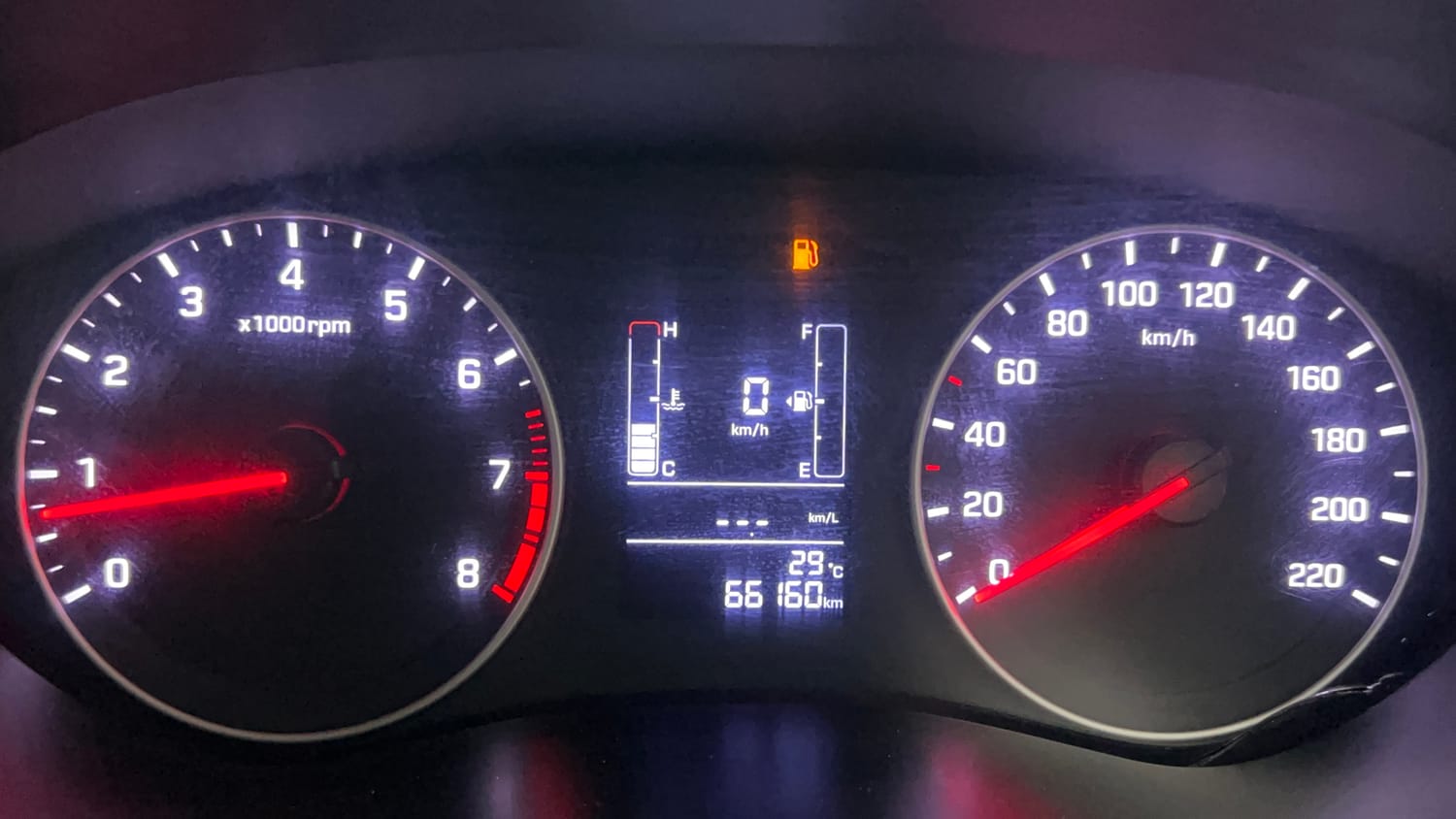 Used 2018 Hyundai Elite i20 Magna Executive 1.2 Petrol Manual interior CLUSTERMETER VIEW