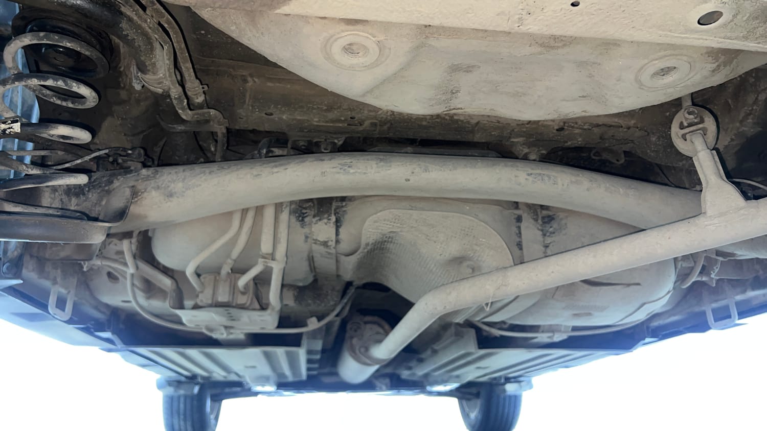 Used 2023 Maruti Suzuki Grand Vitara Alpha Smart Hybrid Petrol Manual extra REAR UNDERBODY VIEW (TAKEN FROM REAR)