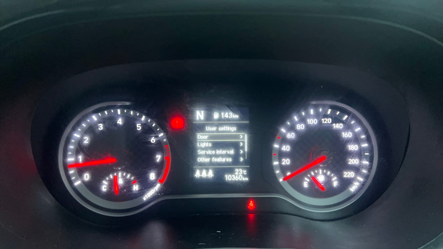 Used 2025 Hyundai Aura SX Plus 1.2 AMT Petrol Petrol Automatic interior CLUSTERMETER VIEW
