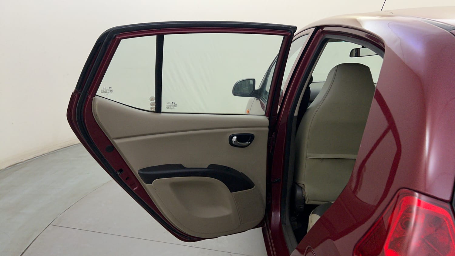 Used 2014 Hyundai i10 Sportz 1.1 iRDE2 Petrol Manual interior LEFT REAR DOOR OPEN VIEW
