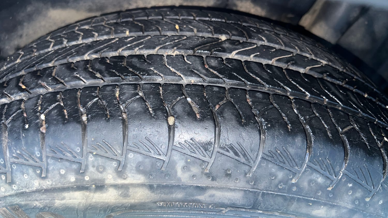 Used 2023 Maruti Suzuki Grand Vitara Alpha Smart Hybrid Petrol Manual tyres LEFT REAR TYRE TREAD VIEW