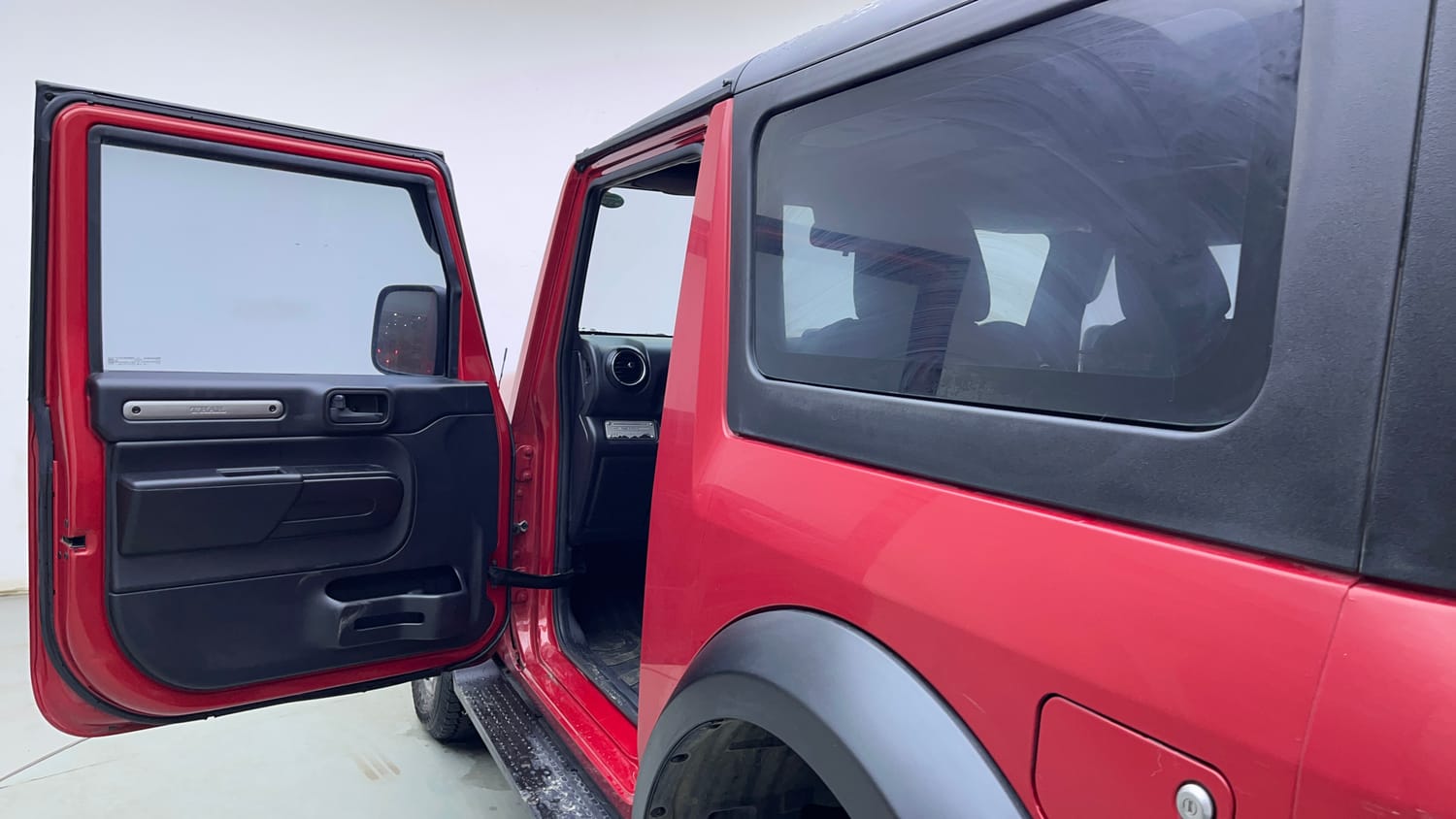 Used 2024 Mahindra Thar LX Hard Top Diesel AT 4WD Diesel Automatic interior LEFT FRONT DOOR OPEN VIEW